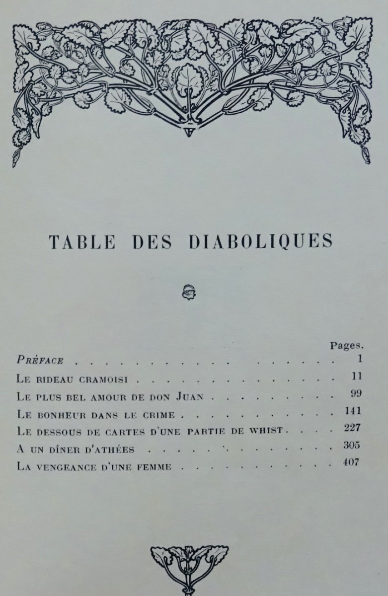 Barbey d'Aurevilly (jules) - Les Diaboliques. Georges Crès Et Cie, 1912.-photo-5