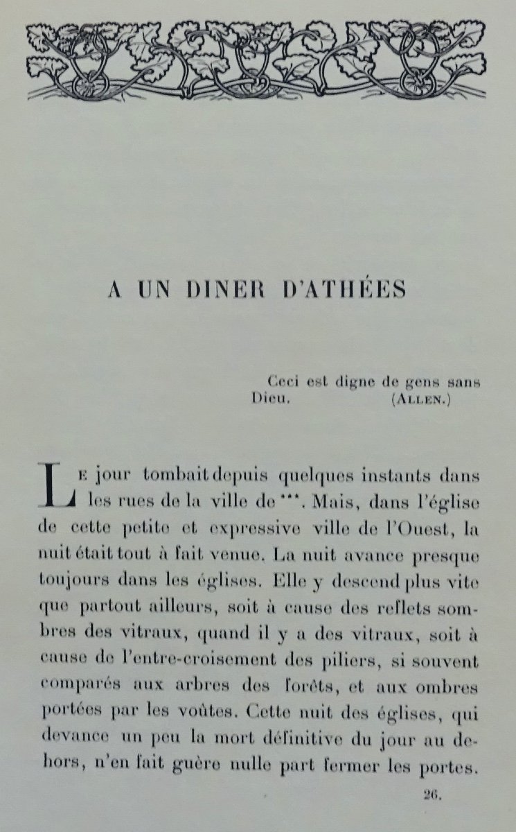 Barbey d'Aurevilly (jules) - Les Diaboliques. Georges Crès Et Cie, 1912.-photo-7