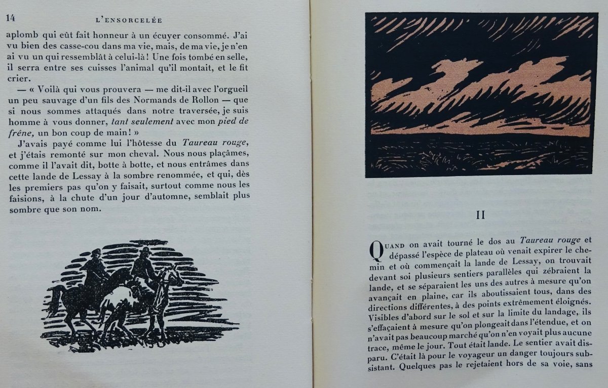 BARBEY D'AUREVILLY - L'Ensorcelée. Jonquières et Cie, 1922, illustré par PASTRÉ-photo-2