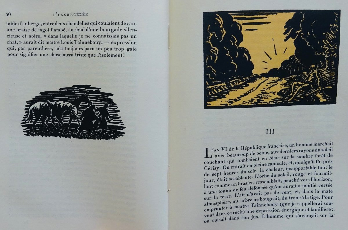 BARBEY D'AUREVILLY - L'Ensorcelée. Jonquières et Cie, 1922, illustré par PASTRÉ-photo-3