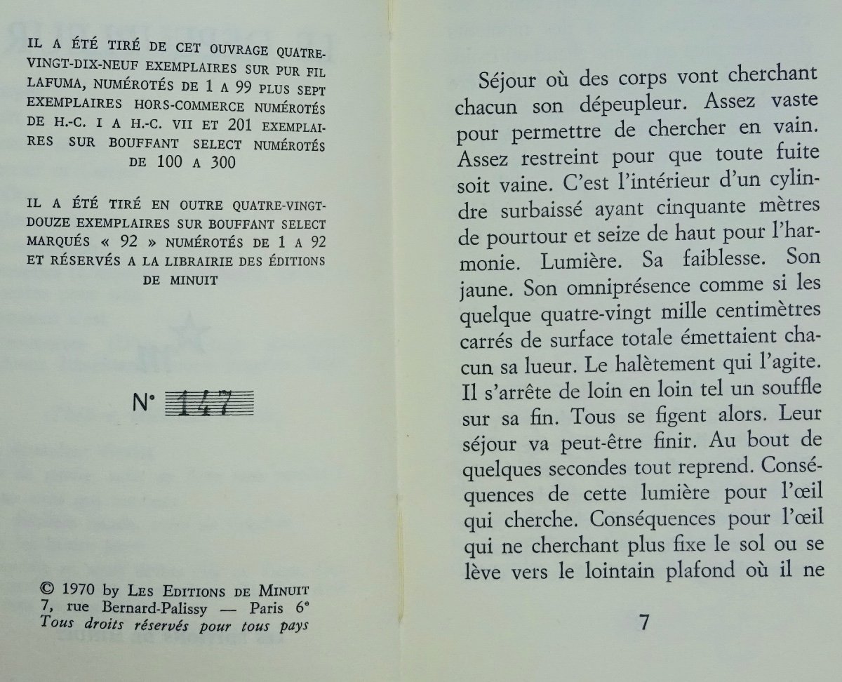 Beckett - The Depopulator. Éditions De Minuit, 1970. First Editions.-photo-3