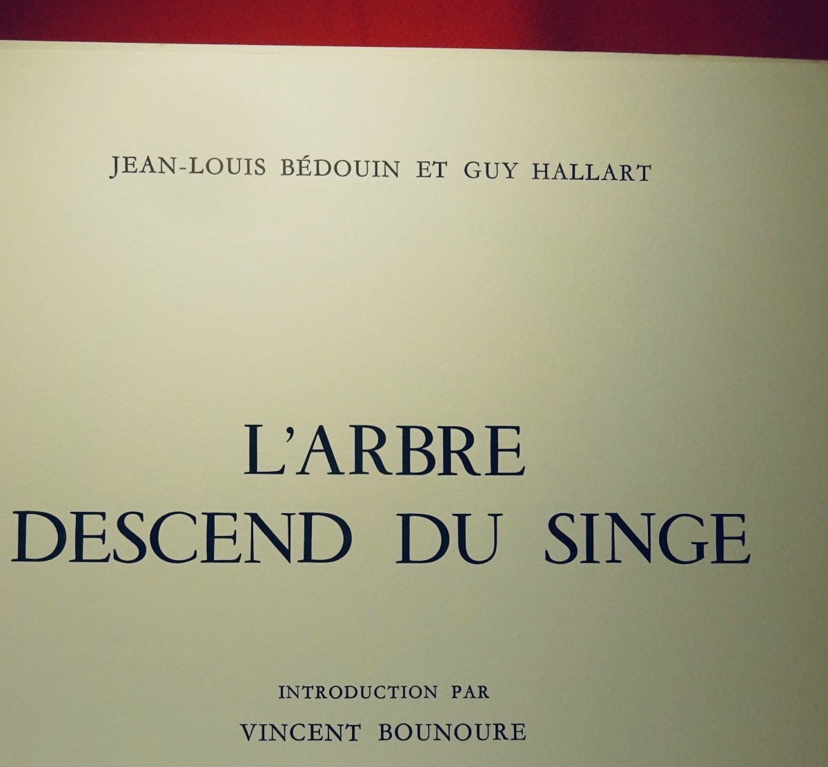 BÉDOUIN et  HALLART - L'Arbre descend du singe. Collection du B. L. S., 1975.-photo-3