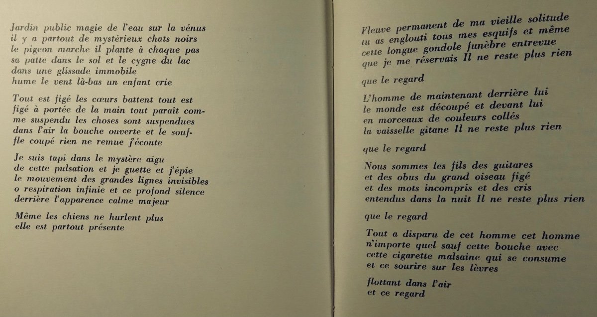 BENEDETTO - Urgent crier, poèmes. Morel, 1966. Édition originale, reliure d'Odette DUCARRE.-photo-4
