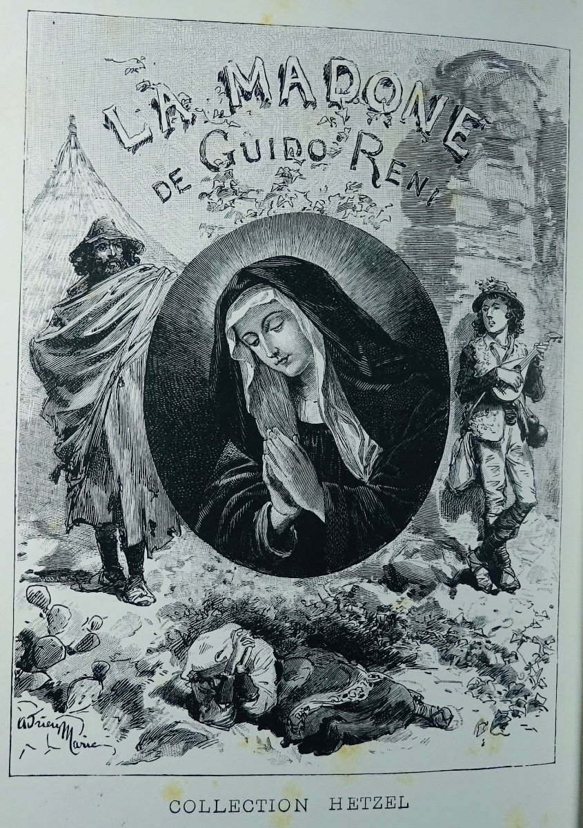 BENEDICT - La Madone de Guido Reni. Hetzel & Cie, 1864, cartonnage d'éditeur.-photo-3
