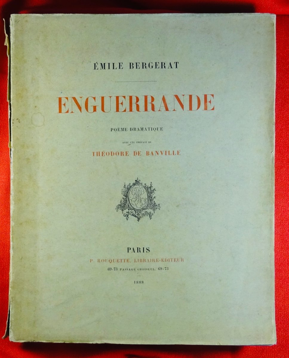 BERGERAT - Enguerrande, poème dramatique. P. Rouquette, 1888, illustré par RODIN