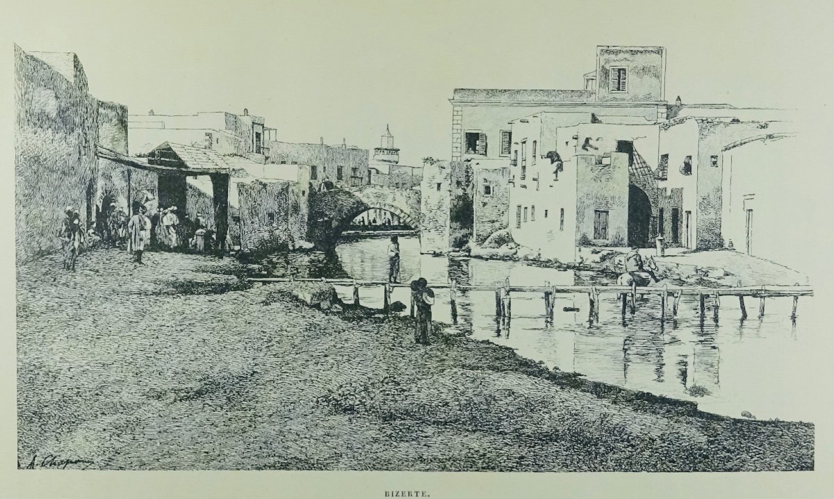 BERNARD - Autour de la Méditerranée. Les côtes barbaresques. Cartonnage d'éditeur. 1910.-photo-1