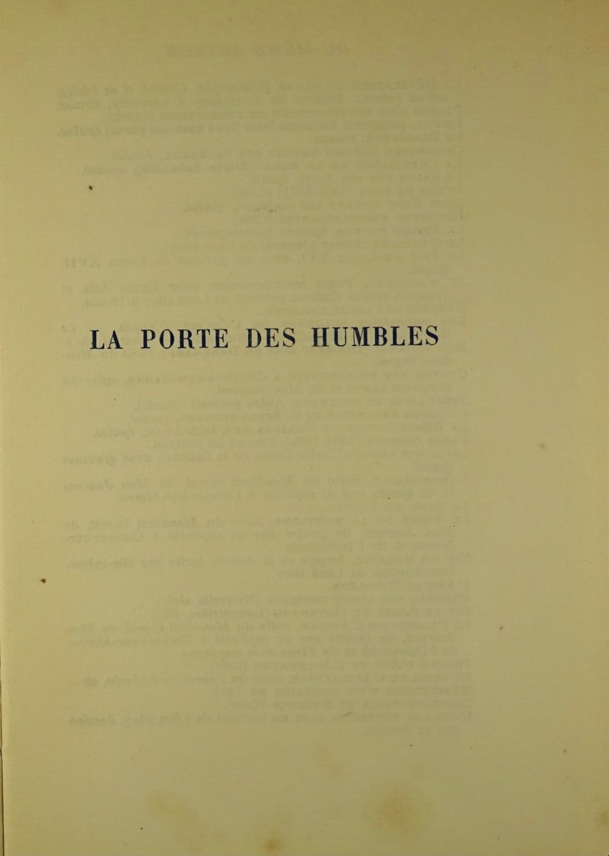 BLOY - La Porte des humbles. Pour faire suite au "Seuil de l'apocalypse" 1915-1917. E.o.-photo-2