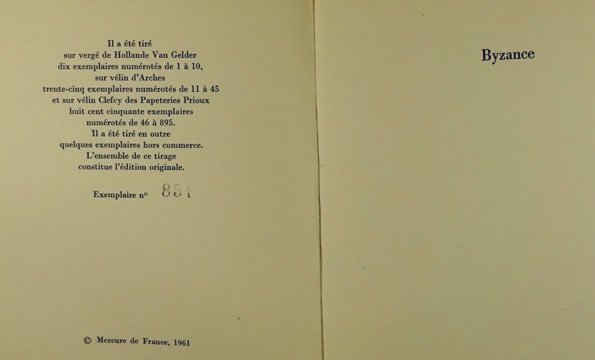 	BONNEFOY - La Seconde simplicité. Mercure de France, 1961. Édition originale.-photo-2