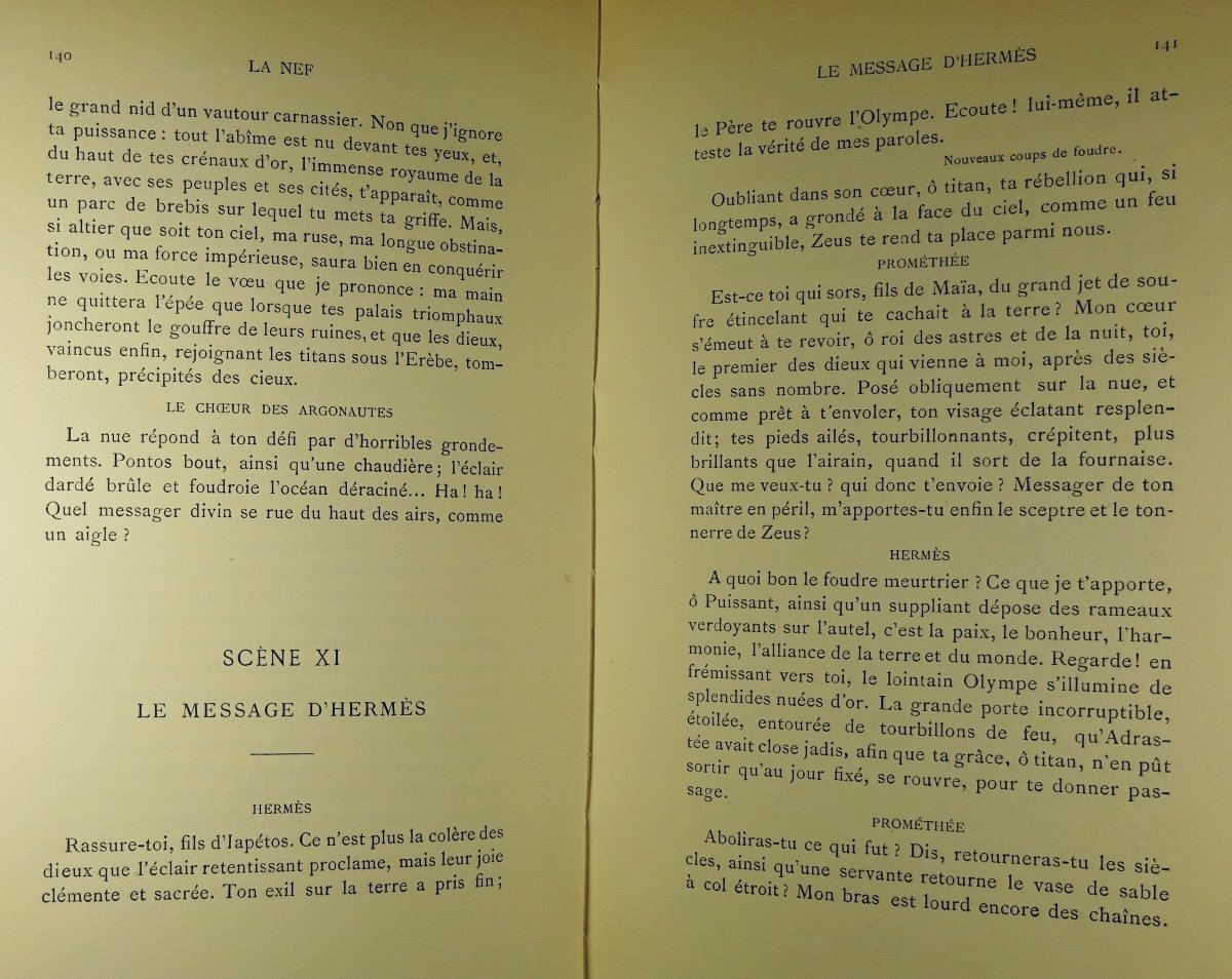 Bourges - The Nave. Stock Library, 1922. Frontispiece A Reproduction Of Michelangelo.-photo-3