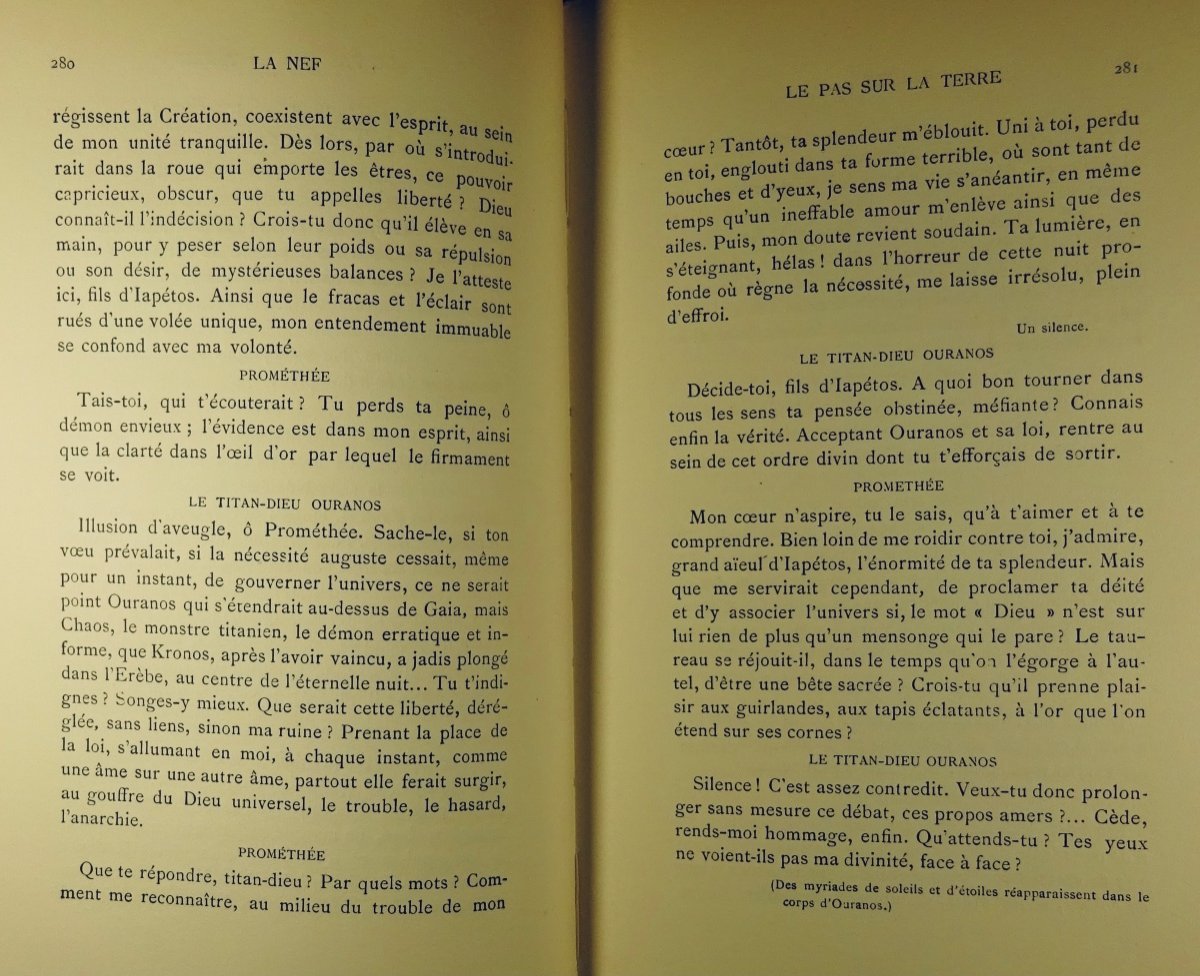 BOURGES - La Nef. Librairie Stock, 1922. En Frontispice Un Reproduction De Michel-ange.-photo-6