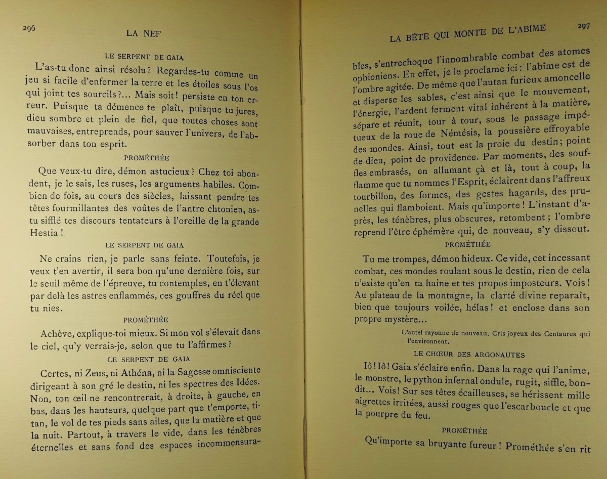 BOURGES - La Nef. Librairie Stock, 1922. En Frontispice Un Reproduction De Michel-ange.-photo-7