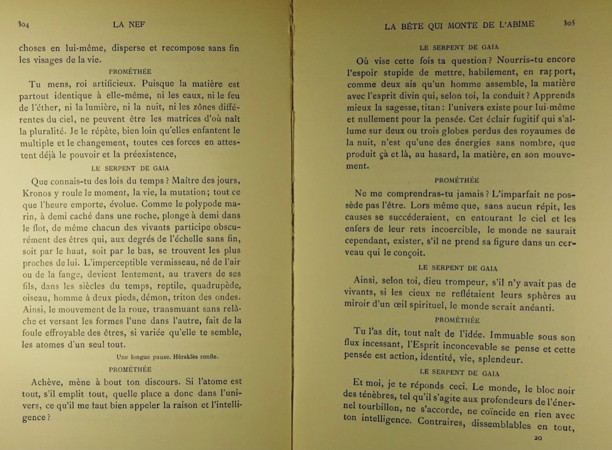 Bourges - The Nave. Stock Library, 1922. Frontispiece A Reproduction Of Michelangelo.-photo-8