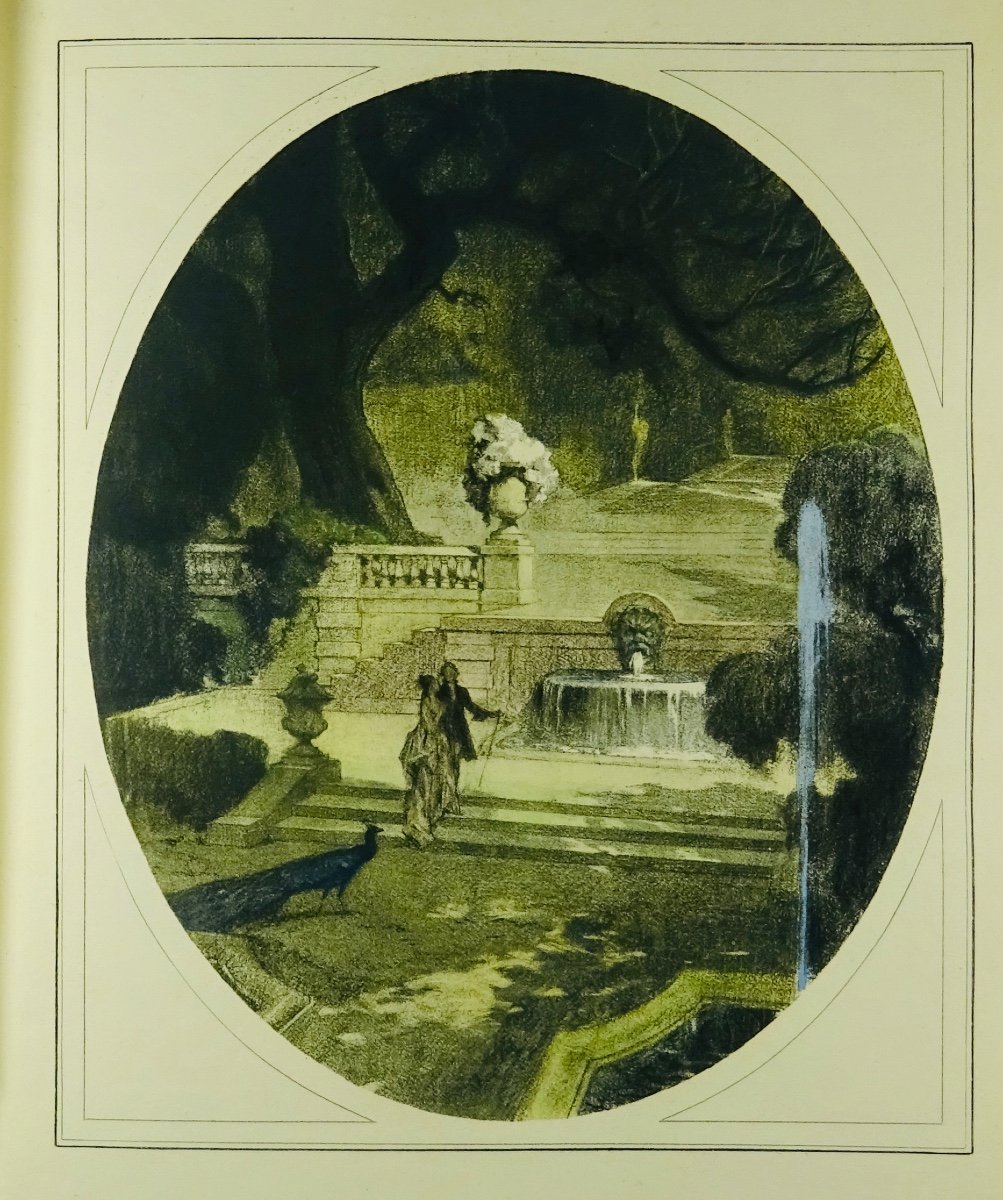 BOYLESVE - La Leçon d'amour dans un parc. Collection des dix, 1923. Illustré par LELONG.-photo-1