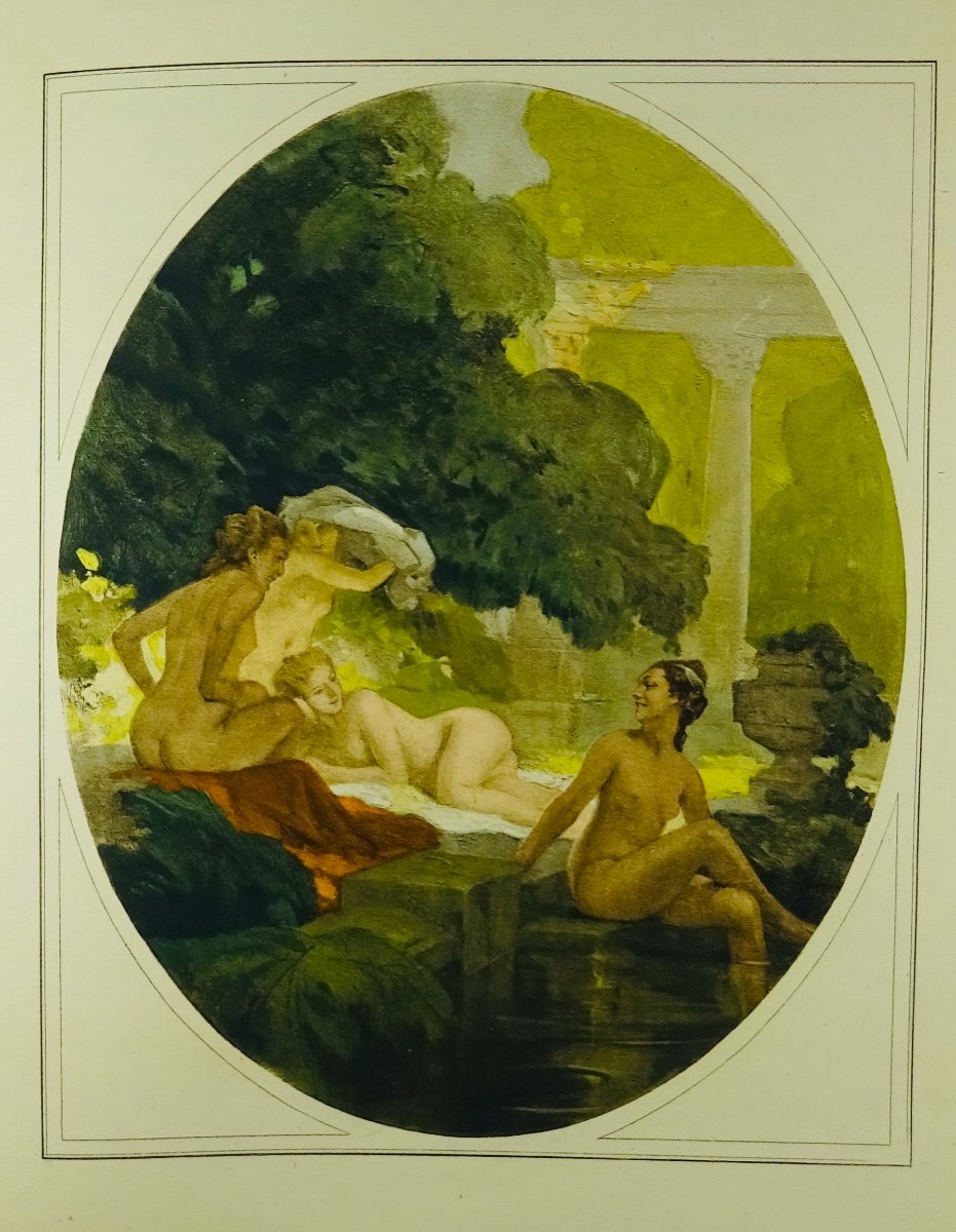 BOYLESVE - La Leçon d'amour dans un parc. Collection des dix, 1923. Illustré par LELONG.-photo-5