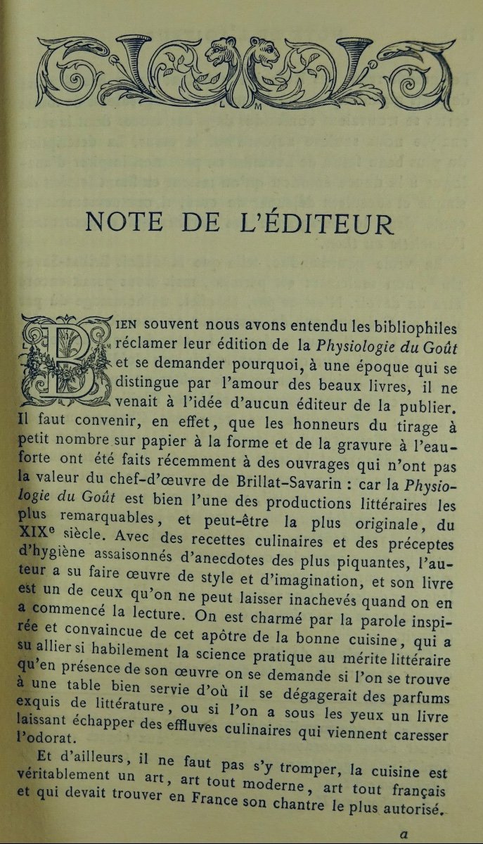 BRILLAT-SAVARIN - Physiologie Du Goût. Librairie Des Bibliophiles, 1879. Illustré Par Lalauze.-photo-2