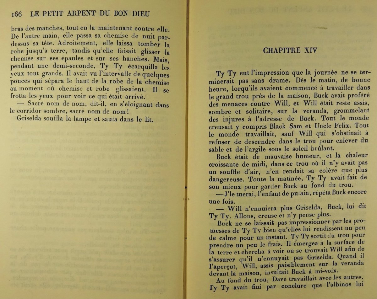 CALDWELL - Le Petit Arpent Du Bon Dieu. Gallimard, 1936. Cartonnage Prassinos.-photo-6