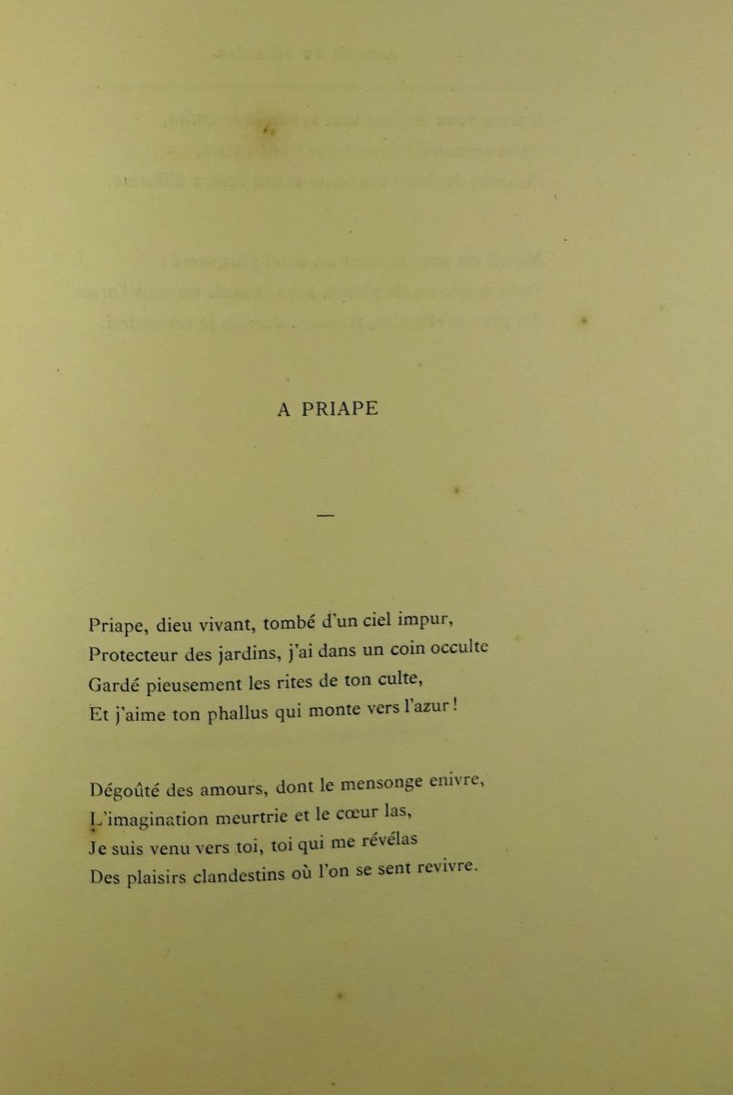 CANTEL  - Amours et priapées. Sonnets. Lampsaque (Bruxelles), 1869. Illustré par Félicien Rops.-photo-1