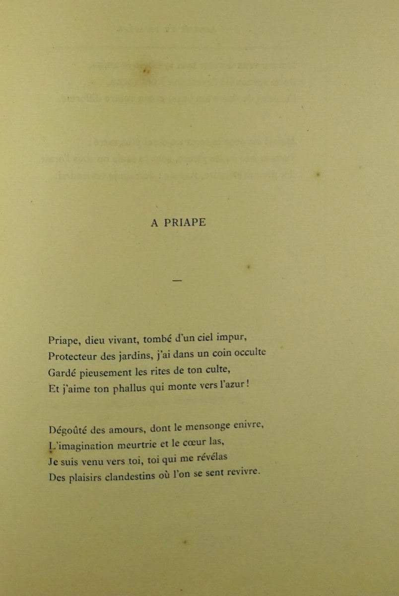 CANTEL  - Amours et priapées. Sonnets. Lampsaque (Bruxelles), 1869. Illustré par Félicien Rops.-photo-1