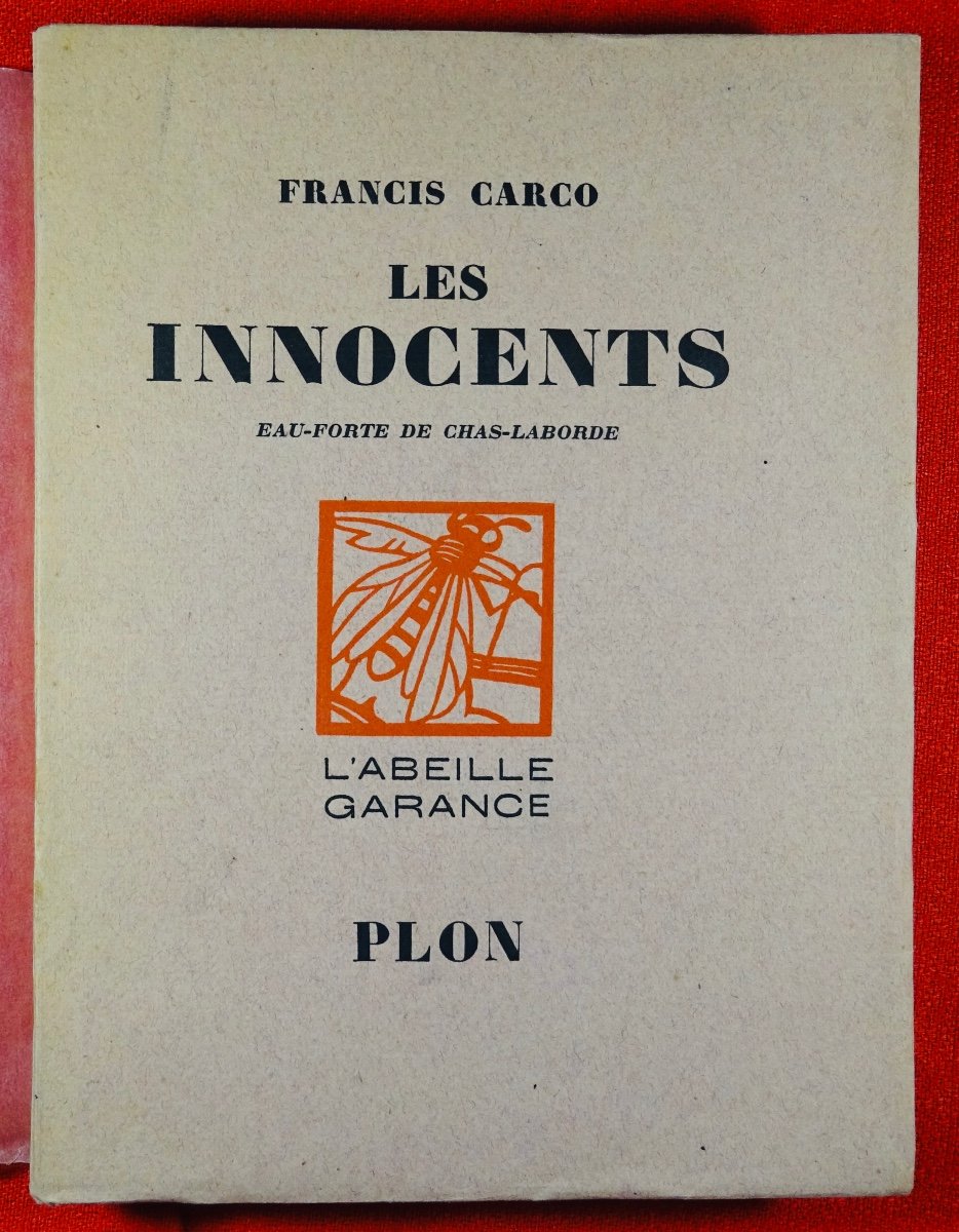 CARCO - Les Innocents. Plon, 1924. Frontispice de CHAS-LABORDE.