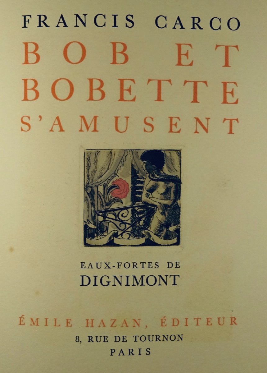 	CARCO - Bob et Bobette s'amusent. Émile Hazan, 1930. Illustré par DIGNIMONT.-photo-4
