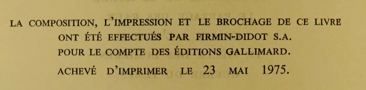 CARPENTIER - Le Recours de la méthode. Gallimard, 1975. Dédicace de l'auteur.-photo-2