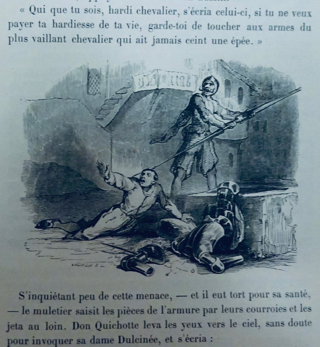 CERVANTES L'ingénieux Hidalgo Don Quichotte de la Manche. Hetzel, 1877. Illustré par JOHANNOT.-photo-4