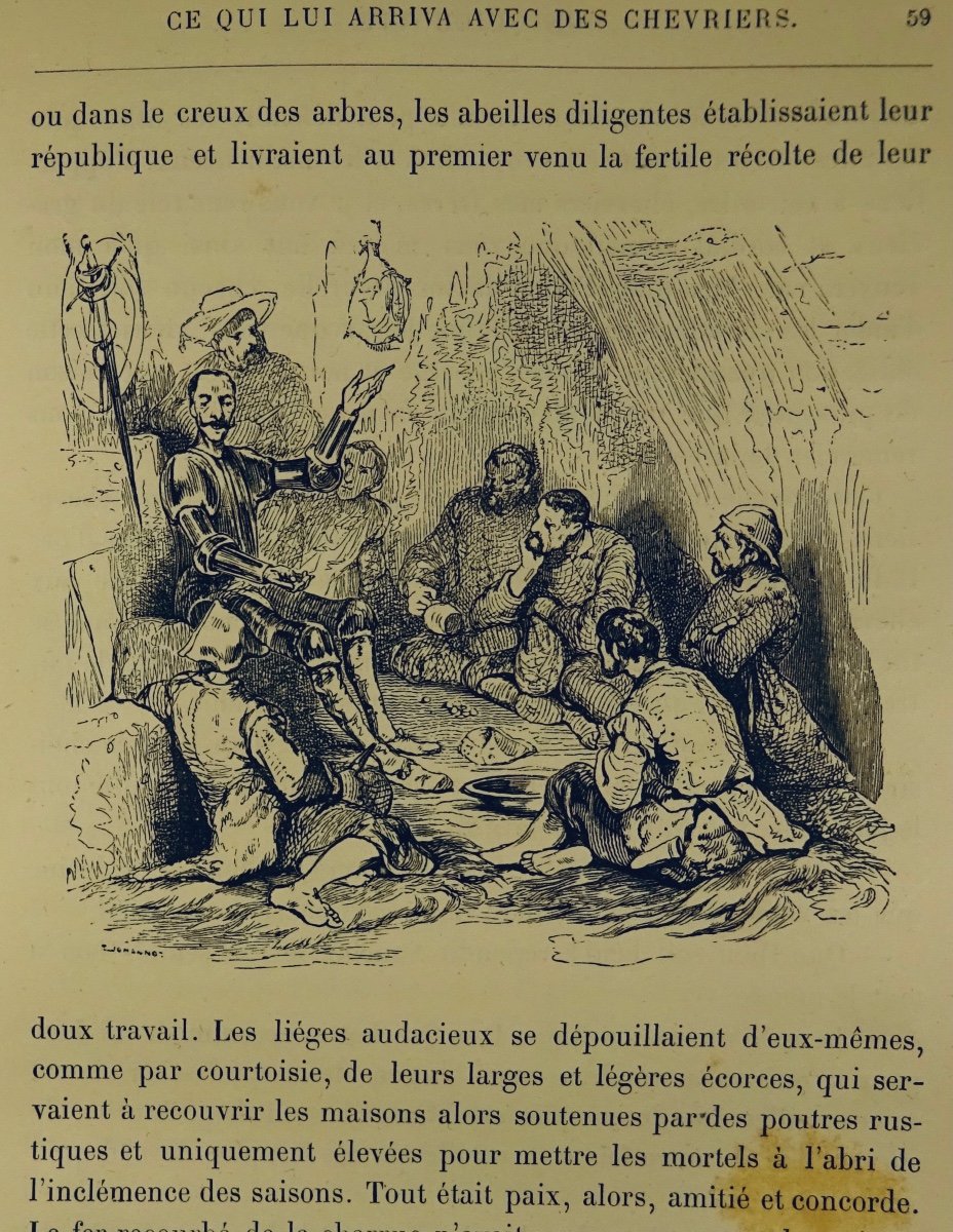 CERVANTES L'ingénieux Hidalgo Don Quichotte de la Manche. Hetzel, 1877. Illustré par JOHANNOT.-photo-8