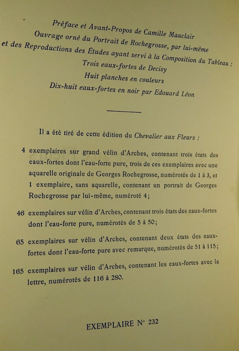 CHARPENTIER - Le Chevalier aux fleurs. Aux Éditions "La Caravelle", 1941. ROCHEGROSSE, DECISY.-photo-2