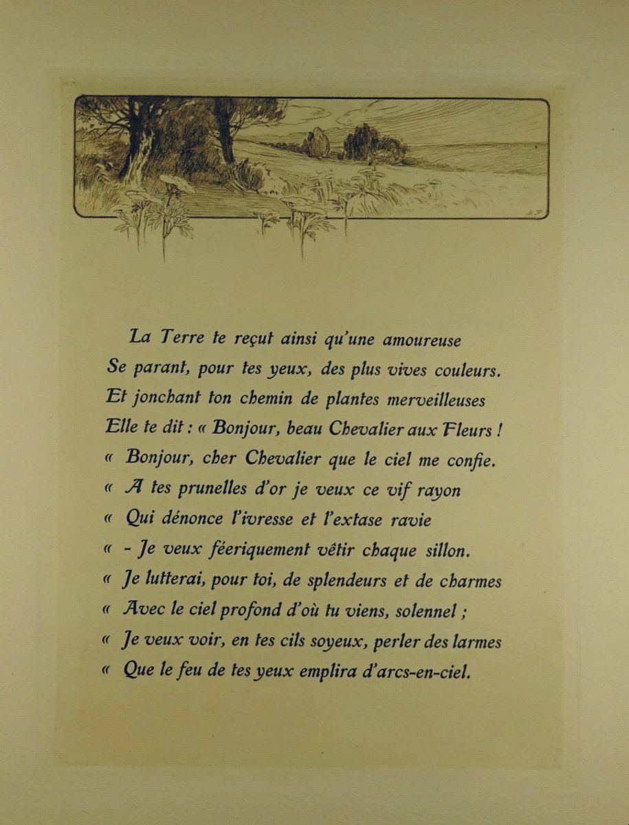 CHARPENTIER - Le Chevalier aux fleurs. Aux Éditions "La Caravelle", 1941. ROCHEGROSSE, DECISY.-photo-5