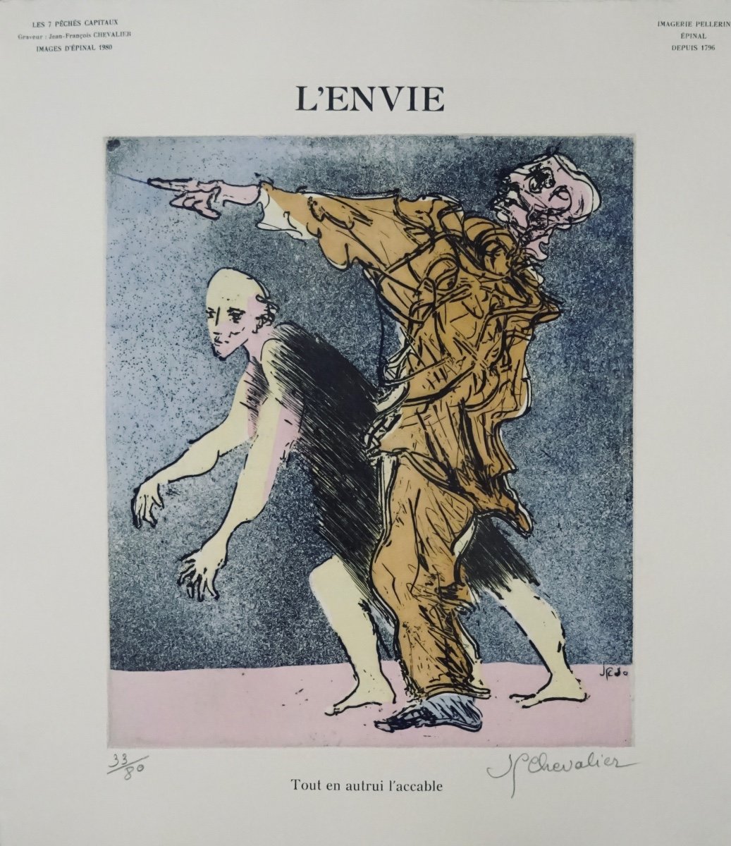Chevalier (jean-françois) - The 7 Deadly Sins. Epinal, Imprimerie Pellerin, 1981.-photo-5