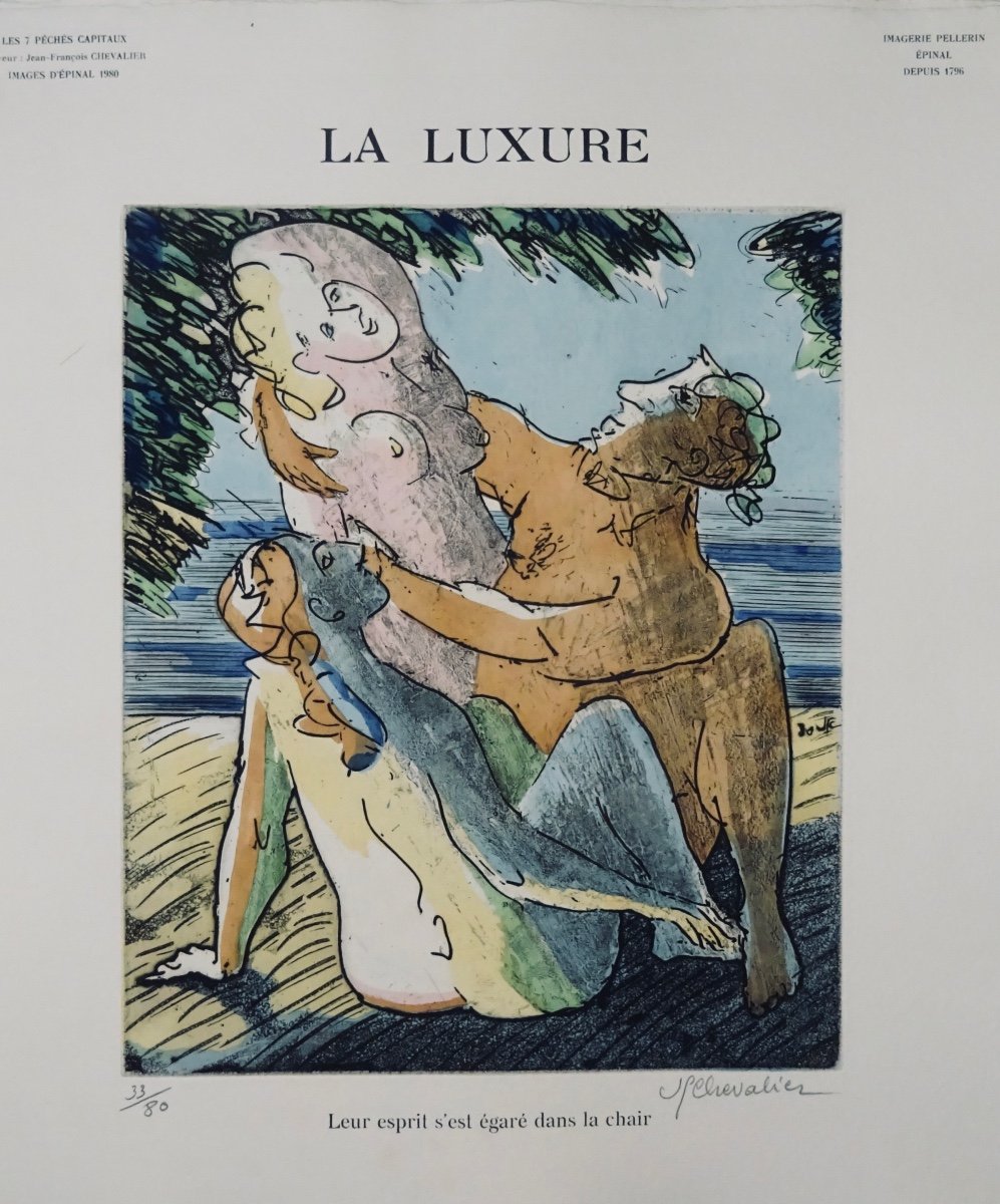 Chevalier (jean-françois) - The 7 Deadly Sins. Epinal, Imprimerie Pellerin, 1981.