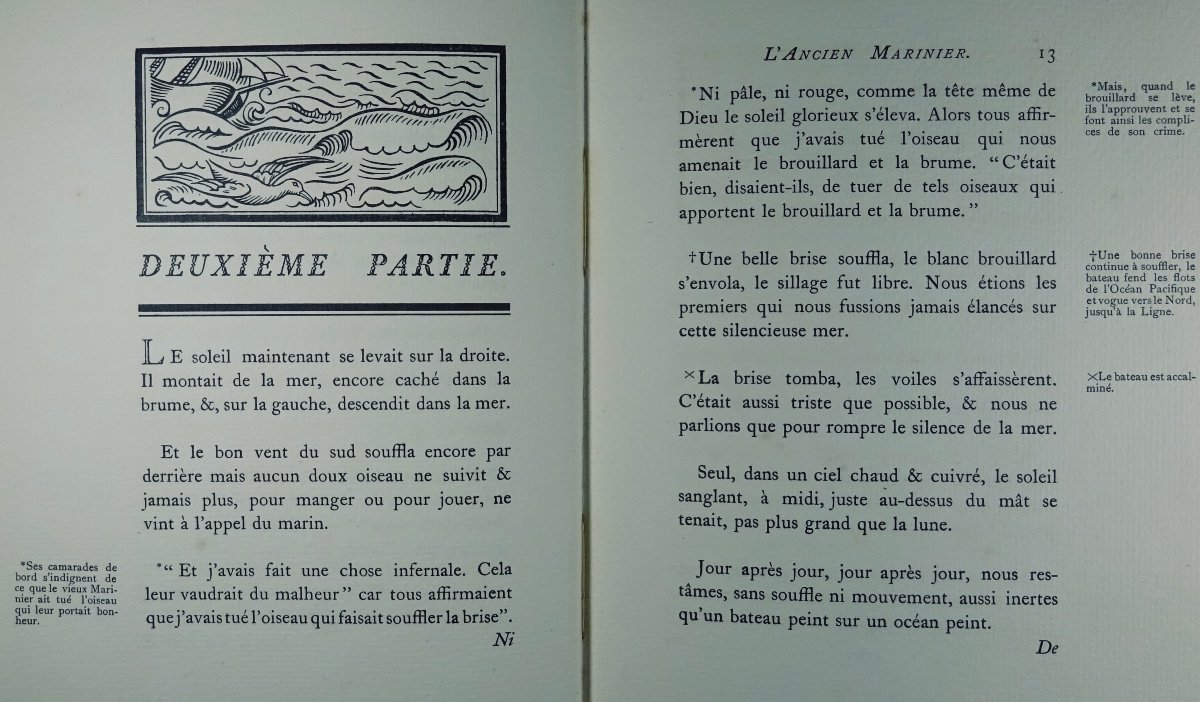 Coleridge - The Saying Of The Old Sailor. Émile-paul Frères, 1920. Illustrated By André Lhote.-photo-2