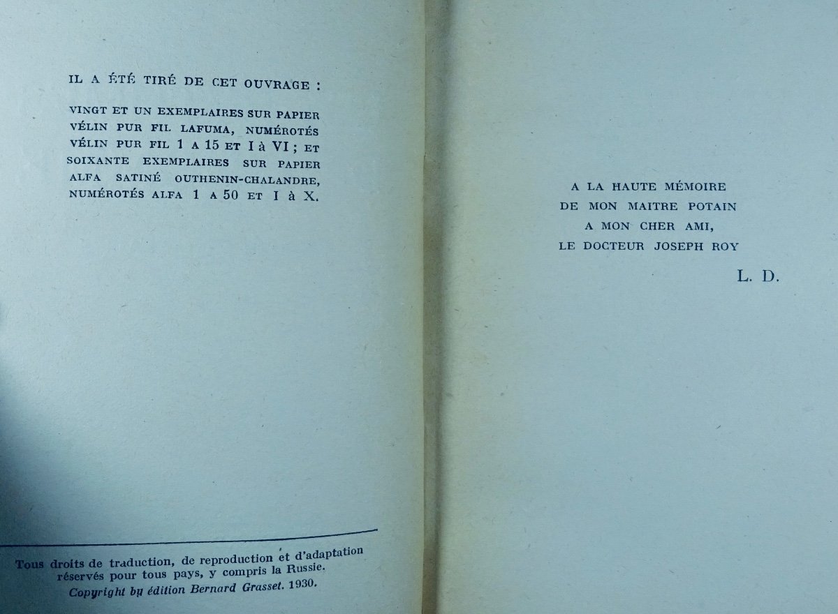 DAUDET - Les Rythmes De l'Homme. Cancer Et Malaises. Grasset, 1930. Bel Envoi De l'Auteur.-photo-1