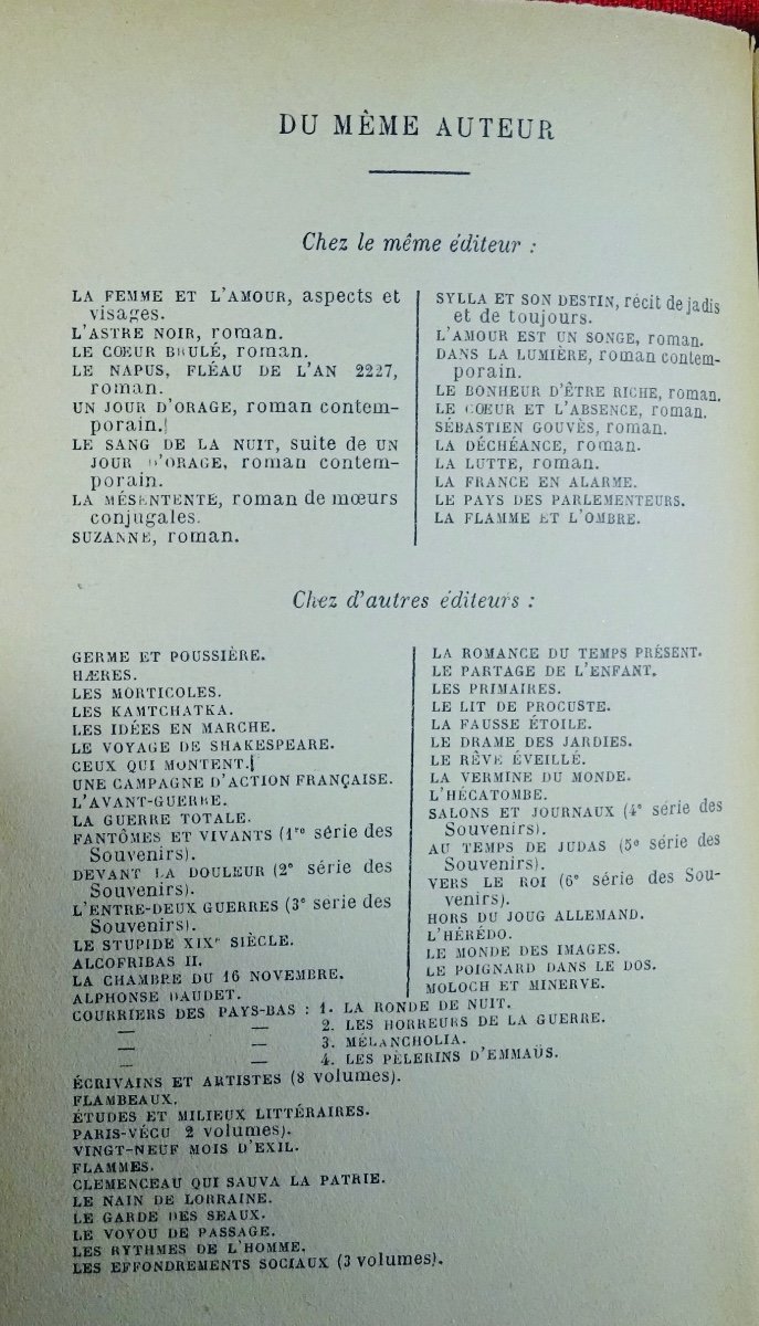 DAUDET - Les Bacchantes.  Flammarion, 1931. Service de presse, envoi de l'auteur.-photo-3