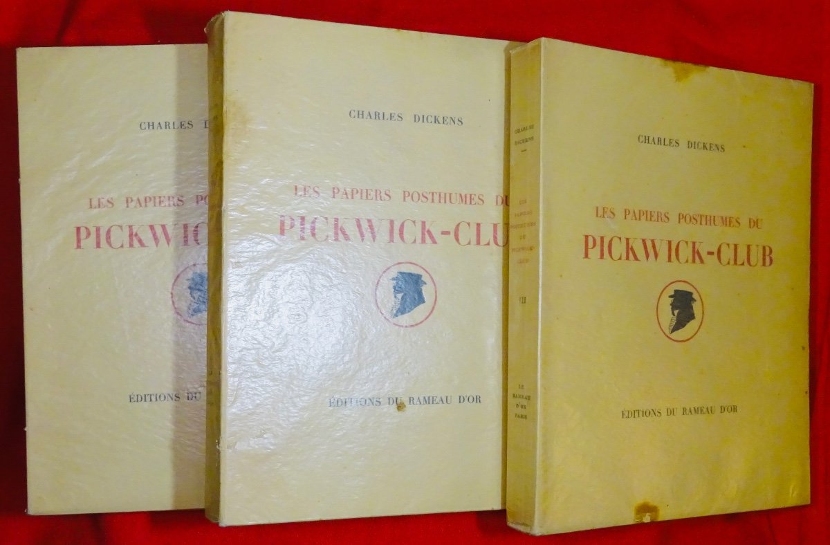 DICKENS - Les papiers posthumes du Pickwick-club. Rameau d'or, 1937. Illustré par TOUCHET.