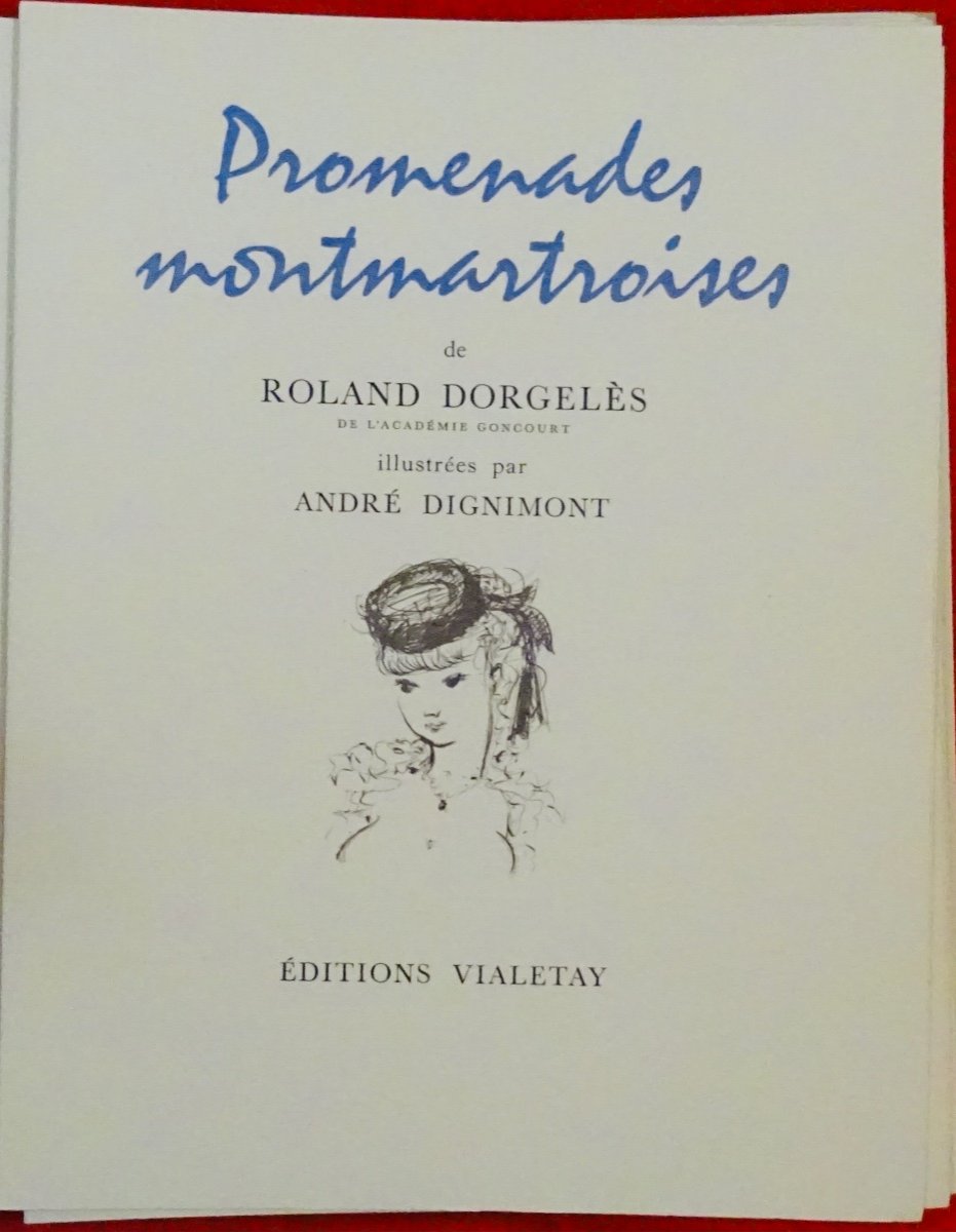 DorgelÈs - Montmartre Walks. Vialetay, 1960. Illustrated By Dignimont.-photo-3