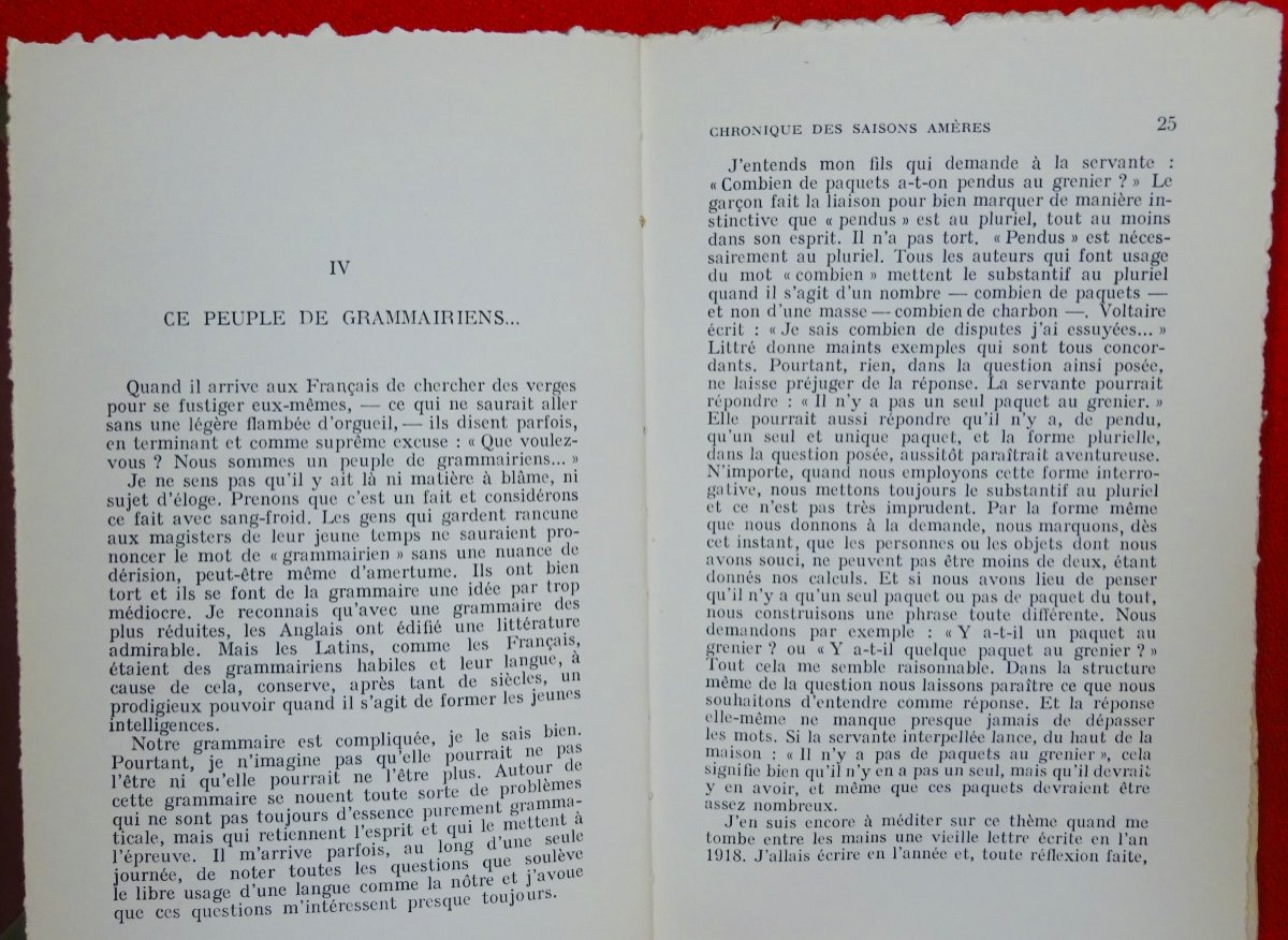DUHAMEL - Chronique des saisons amères 1940-1943. Hartmann éditeur, 1944. Édition originale.-photo-4
