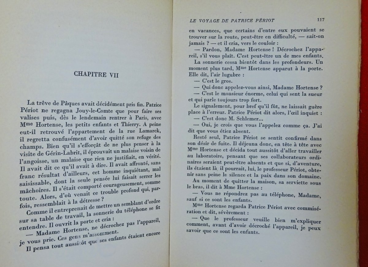 DUHAMEL - Le Voyage de Patrice Périot. Mercure de France, 1950. Édition originale.-photo-5