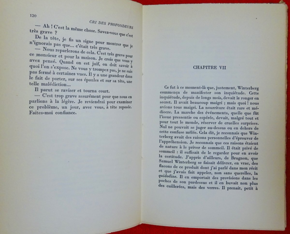 DUHAMEL- Cri Des Profondeurs. Mercure De France, 1951. Édition Originale.-photo-6