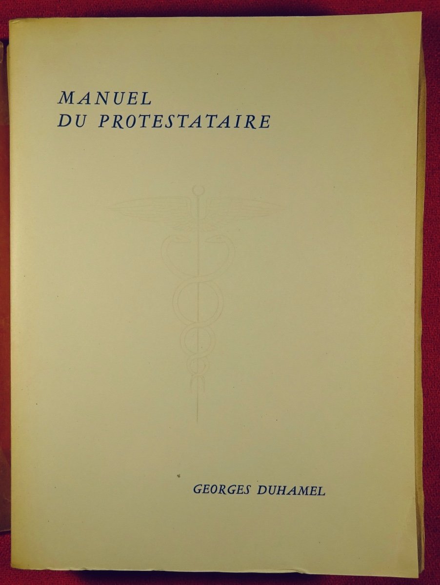 DUHAMEL - Manuel du protestataire. Mercure de France, 1952. Édition originale.