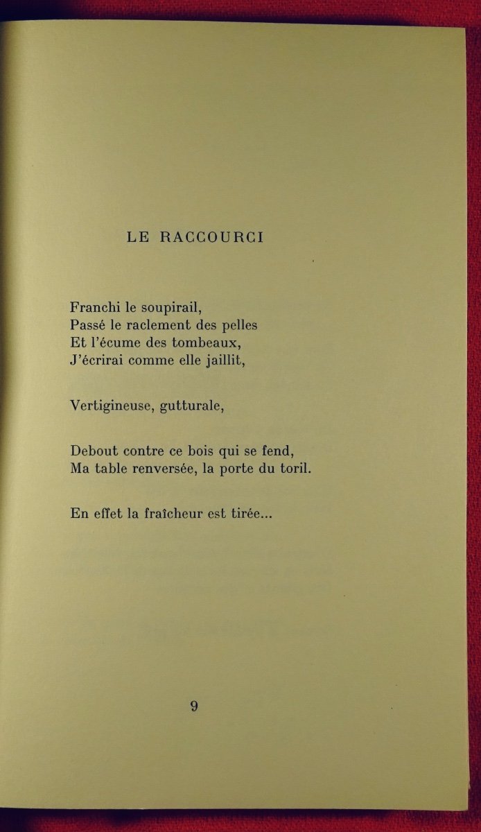 DUPIN (Jacques) - L'Embrasure. Paris, Gallimard, 1969. Édition originale.-photo-3