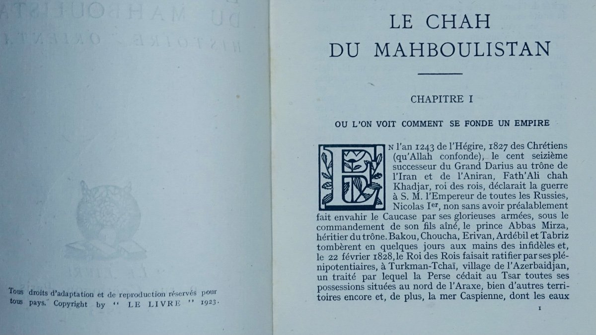 EFFENDI - Le Chah du Mahboulistan.  "Le Livre", 1923. Édition originale.-photo-3