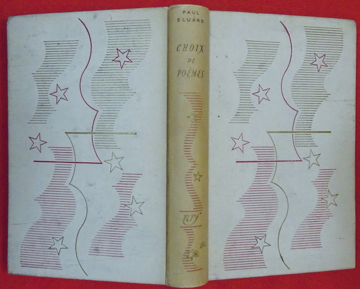 	ÉLUARD (Paul) - Choix de poèmes. Gallimard, 1946. Cartonnage Bonet