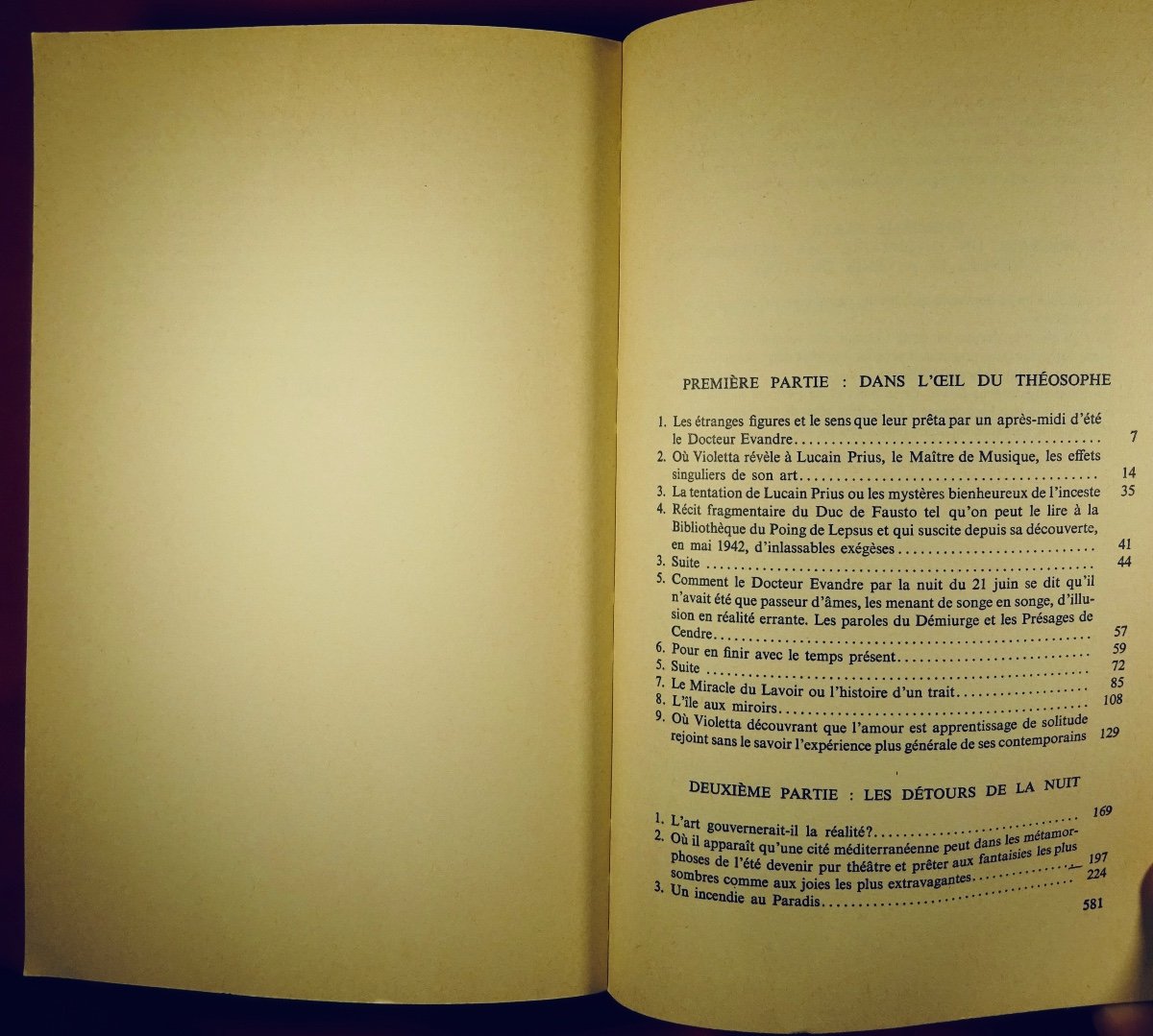 FARAGGI - Les Feux et les présages 1. Le Jeu du labyrinthe. Flammarion, 1978. Édition originale-photo-1