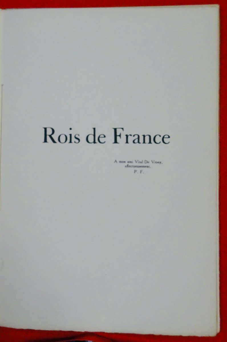 FORT - La France à travers les ballades françaises. Rois de France.  1931. Envoi de l'auteur.-photo-1