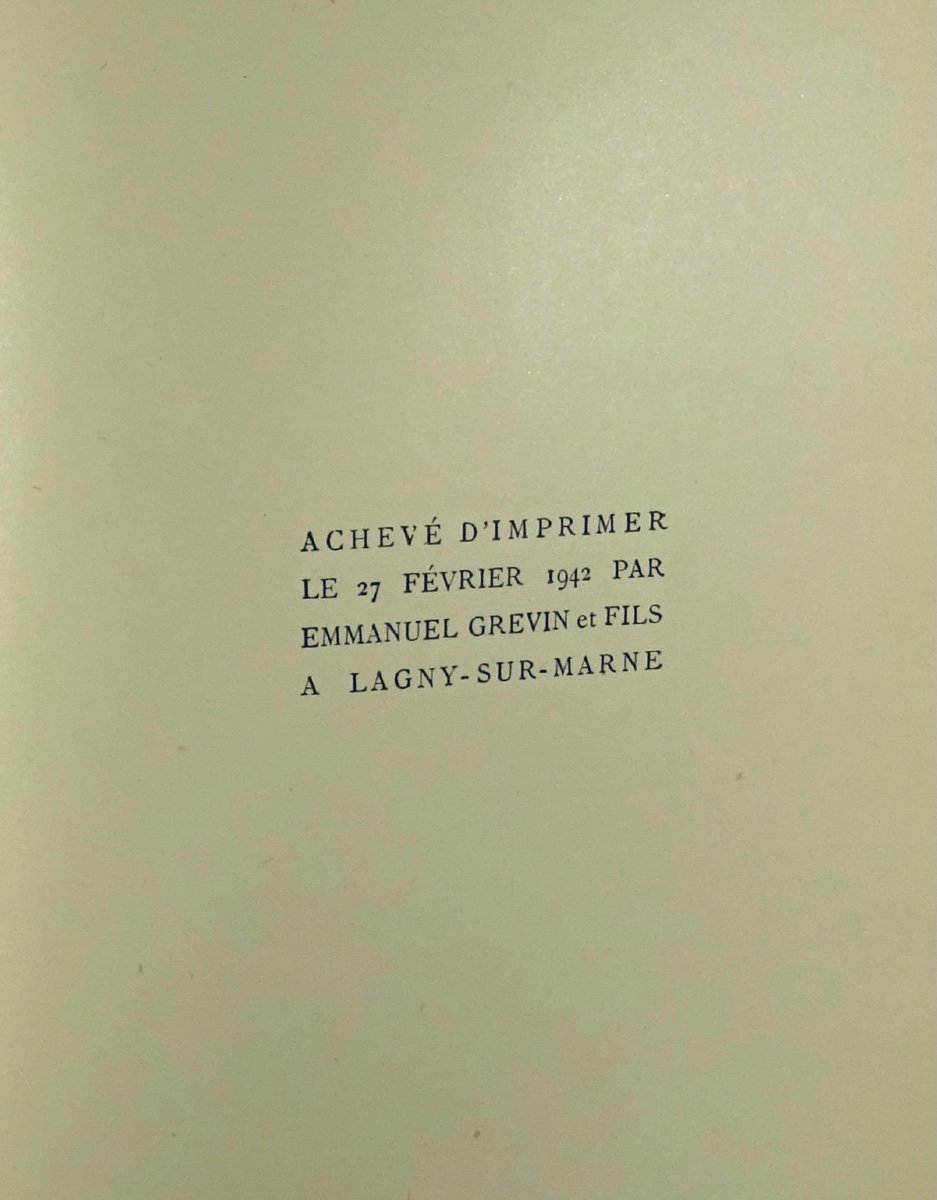 Gide (andré)- Terrestrial Foods. Gallimard, 1942. Cardboard Bonet.-photo-4