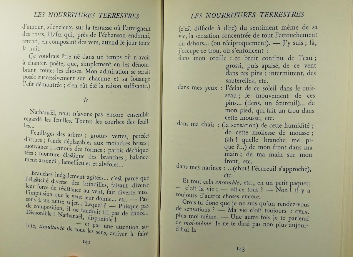 Gide (andré)- Terrestrial Foods. Gallimard, 1942. Cardboard Bonet.-photo-7