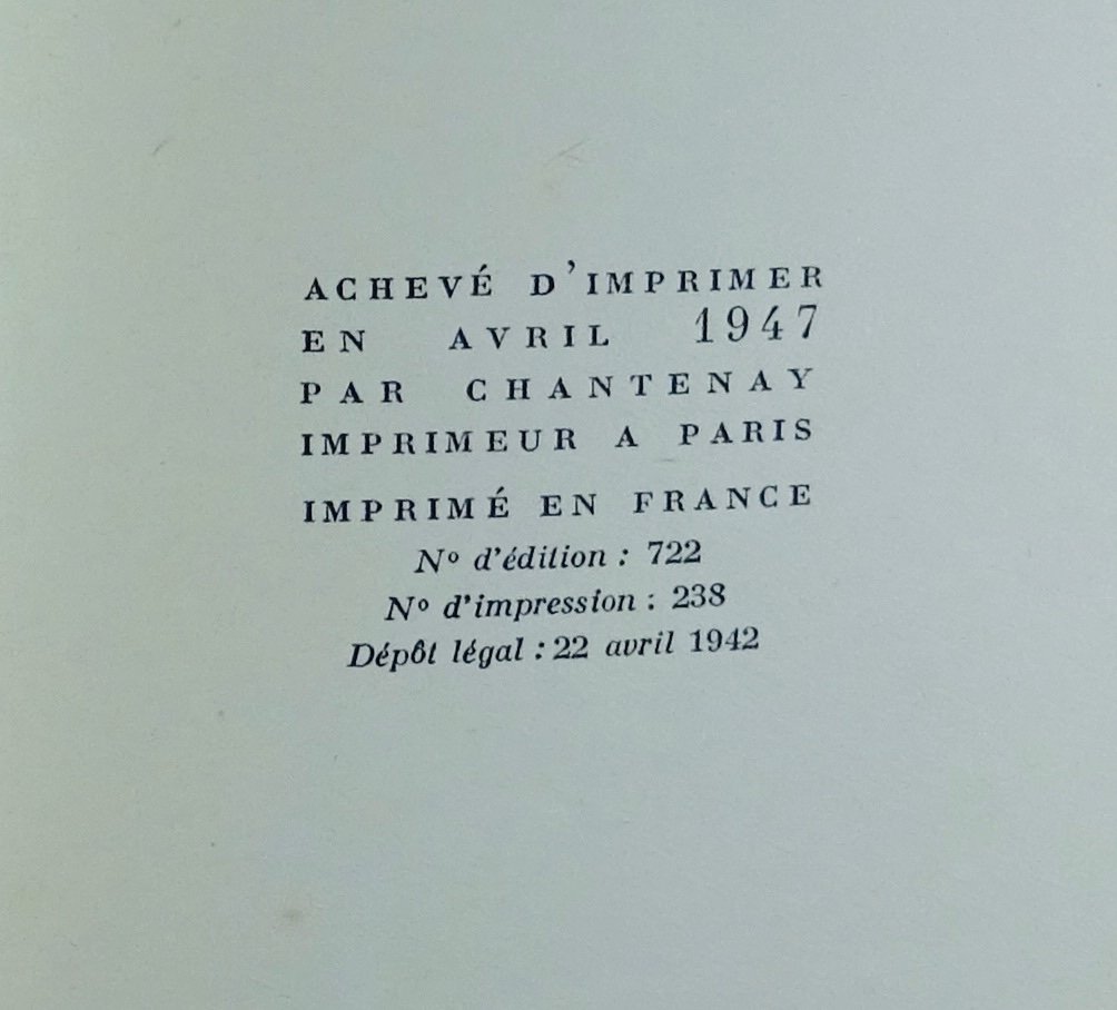 GIDE (André) - Théâtre. Gallimard, 1947. Cartonnage Bonet.-photo-3