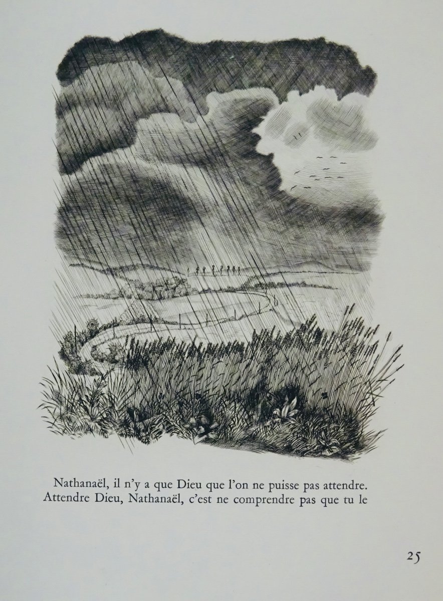 GIDE  - Les Nourritures terrestres. Éditions Vialetay, 1950. Illustré par Tavy NOTTON.-photo-1