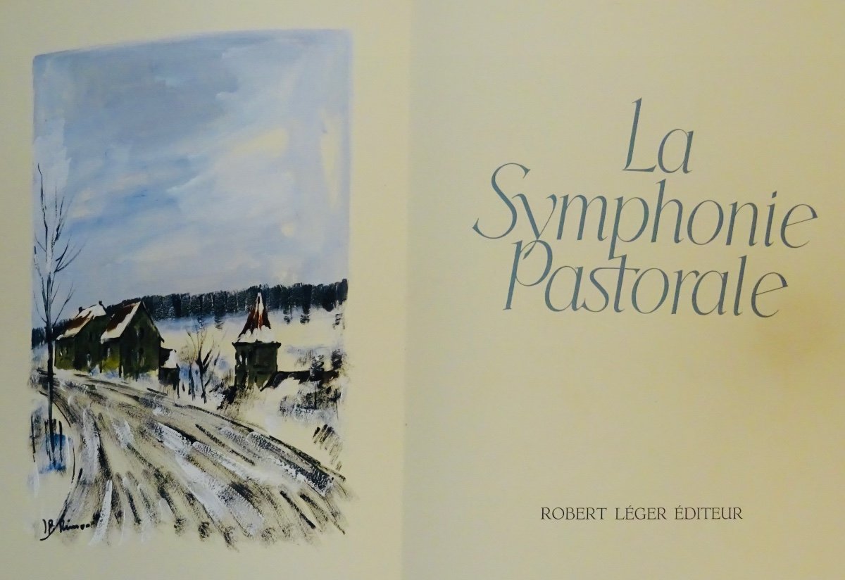 GIDE  - La Symphonie pastorale. Éditions Robert Léger, 1962. Illustré par Jean-Pierre RÉMON. 